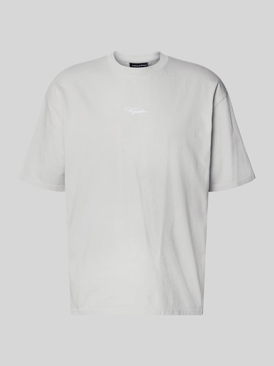Produktfoto, Oversized Herren T-Shirt mit 1/2-Arm Modell 'Towson' von Pegador aus reiner Baumwolle, weiß, glatte Textur, Rundhalsausschnitt