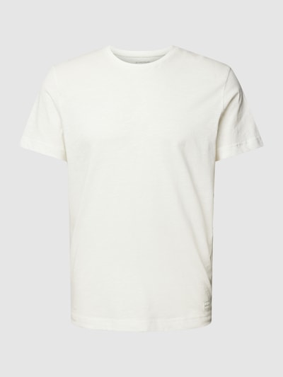 Tom Tailor T-shirt z bawełny z okrągłym dekoltem Złamany biały 2