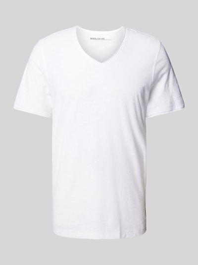 MCNEAL T-Shirt mit V-Ausschnitt Weiss 2