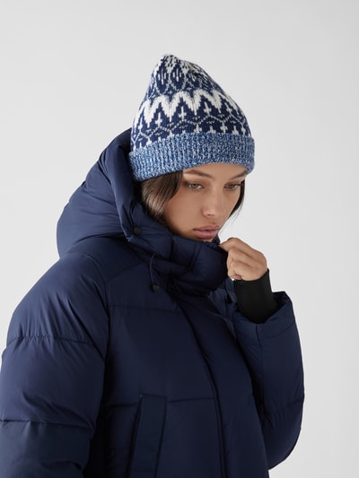 Rabanne Beanie mit grafischem Muster Bleu 1