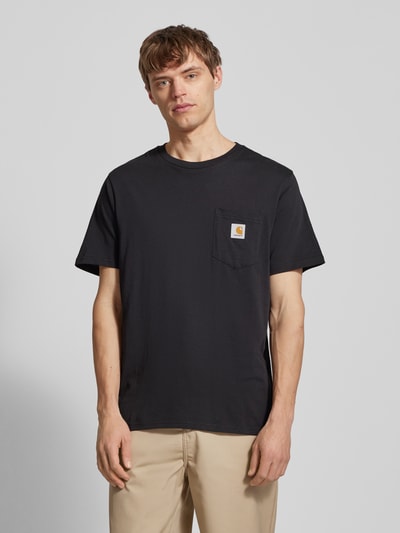 Carhartt Work In Progress T-Shirt mit Brusttasche Black 4