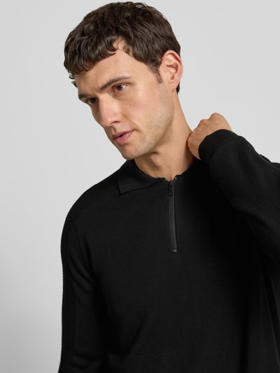 Antony Morato Gebreide pullover met polokraag Zwart - 3