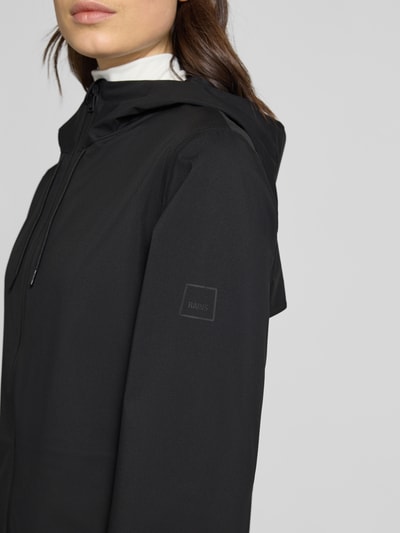 Rains Regular fit Lange jas Duimlussen Model 'Suva' Zwart - 3