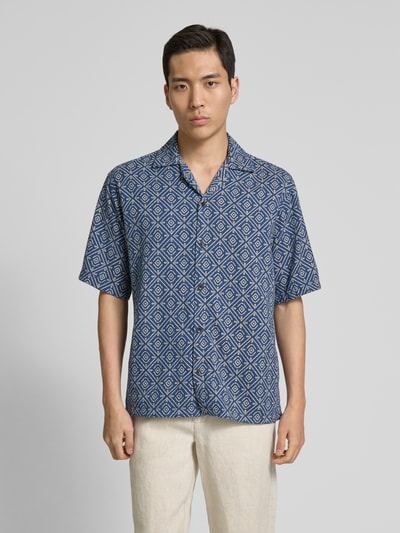 Jack & Jones Premium Regular fit vrijetijdsoverhemd met 1/2-mouwen, model 'BLUVINCENT' Rookblauw - 4