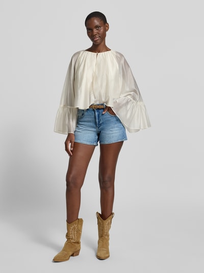 VERO MODA Regular Fit Jeansshorts aus Baumwoll-Mix Modell 'TESS' Blau 1