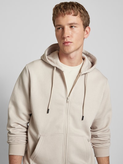 Jack & Jones Sweatjacke mit seitlichen Eingrifftaschen Modell 'BRADLEY' Beige 3