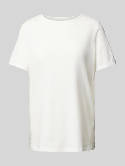 Sloggi T-shirt met geribde ronde hals Offwhite - 1