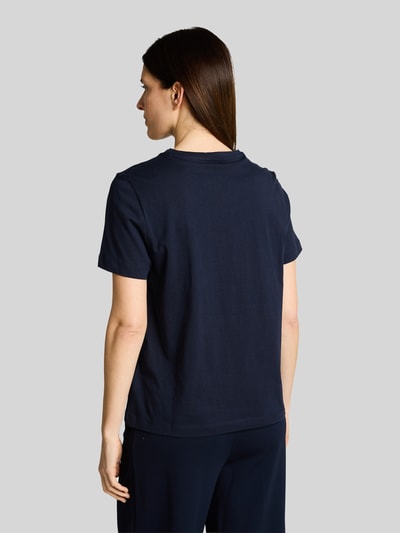 Tom Tailor Regular Fit T-Shirt aus reiner Baumwolle mit Motiv-Print Marine 5