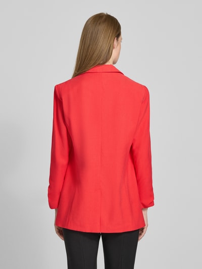 s.Oliver RED LABEL Żakiet o kroju regular fit z marszczonym detalem na rękawie Czerwony 5