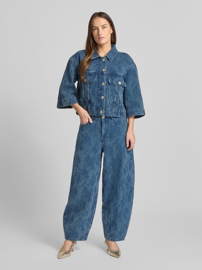 MOS MOSH Barrel Fit Jeans mit 5-Pocket-Design Modell 'Rosy' Jeansblau 1