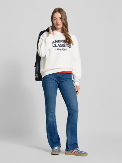 Tommy Hilfiger Bootcut Jeans mit mittelhohem Bund Bleu Melange 1