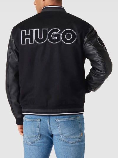 HUGO College-Jacke mit Label-Details Modell 'Babuc' Black 5