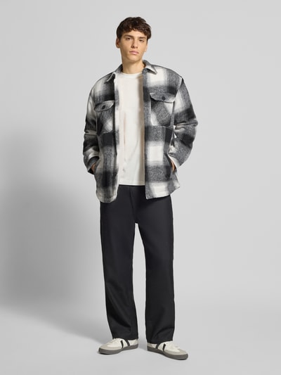 Redefined Rebel Regular Fit Hemdjacke mit Kentkragen Modell 'Rian' Black 1