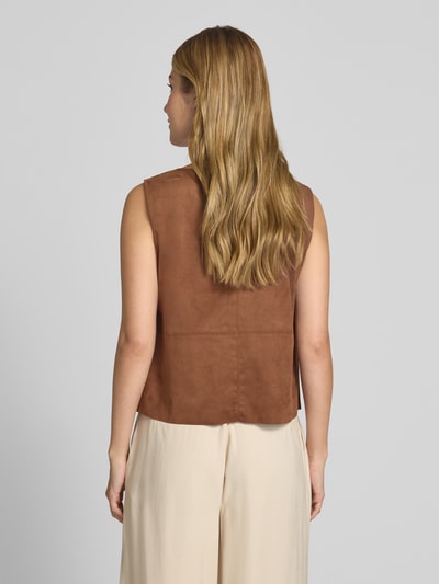 Christian Berg Woman Regular Fit Blusentop mit Rundhalsausschnitt Schoko 5