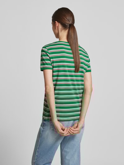 Jake*s Casual T-Shirt mit mit Streifenmuster Grass 5