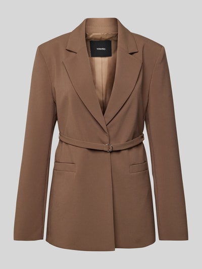 Someday Blazer mit Taillengürtel Modell 'Nadeline' Taupe 2