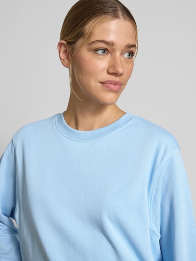 FREE/QUENT sweatshirt met ronde hals model 'Saida' Lichtblauw - 3