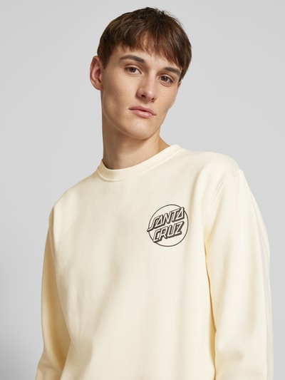 SANTA CRUZ Sweatshirt mit Label-Print Beige 3