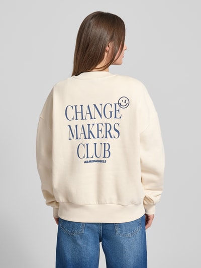 Armedangels Oversized sweatshirt van puur biologisch katoen, model 'ALIZAA CHAANGE' Offwhite - 5