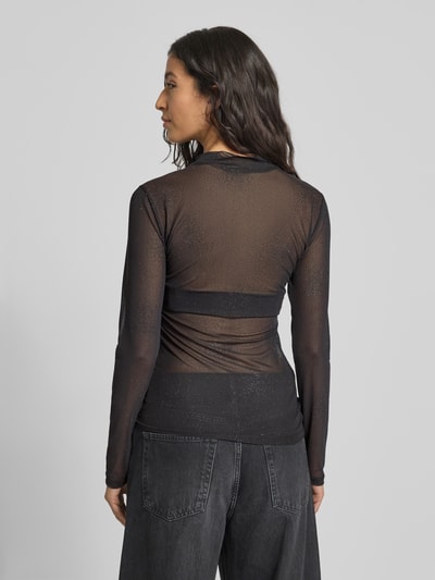 Rich & Royal Longsleeve mit Stehkragen Black 5