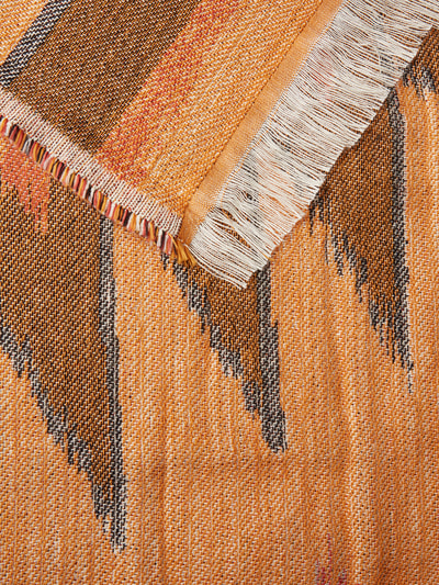 Devotion Decke im Boho-Stil Dunkel Orange 2