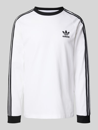 adidas Originals Shirt met lange mouwen, labelstitching en ronde hals Wit - 2