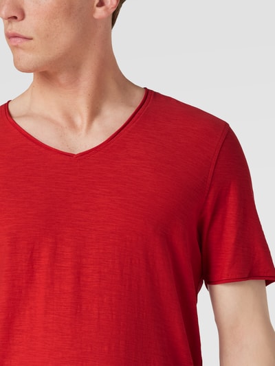 MC NEAL T-shirt met labelprint Rood - 3