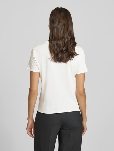 Marc Cain T-Shirt mit Rundhalsausschnitt Offwhite 5