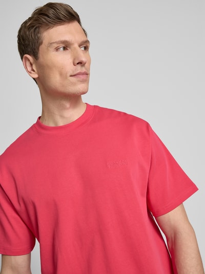 WOODBIRD Oversized T-Shirt mit Label-Stitching Pink 3