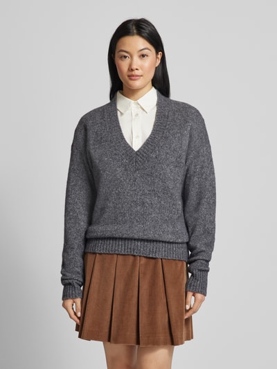 Weekend Max Mara Strickpullover in Melange-Optik Mittelgrau Melange 4