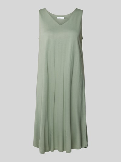 OPUS Mini-jurk met afgeronde V-hals, model 'Winga' Mintgroen - 2