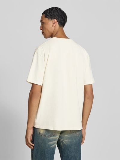 RHUDE relaxed fit t-shirt van katoen Offwhite - 5