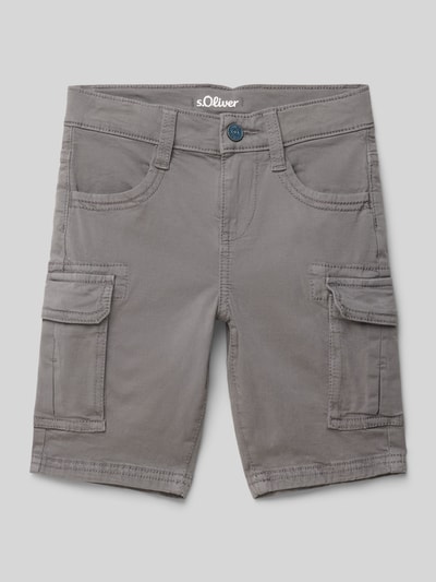 s.Oliver RED LABEL Regular Fit Cargoshorts mit Gesäßtaschen Stein 1