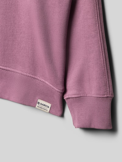 Garcia Sweatshirt met motiefprint aan de achterkant Mauve - 2