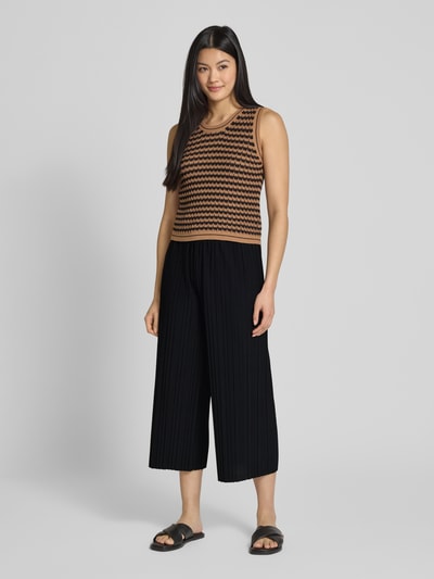 s.Oliver BLACK LABEL Kuloty o kroju relaxed fit z plisowanego dżerseju Czarny 1