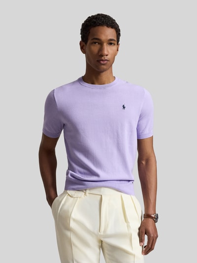 Polo Ralph Lauren męski t-shirt o kroju regular fit z czystej bawełny Fioletowy 4