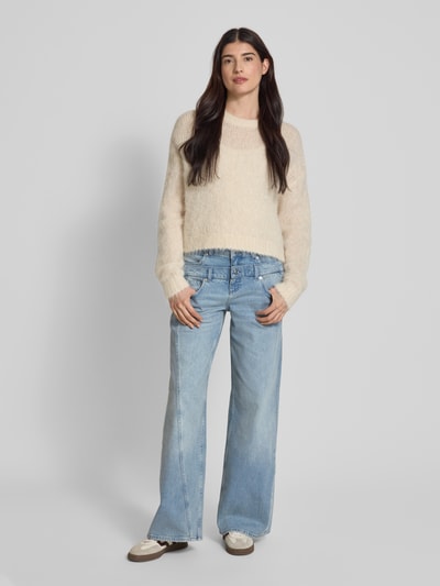 ETIQUETT ESSENTIALS Wide leg jeans in dubbellaagse look, model 'Dancer' Jeansblauw - 1