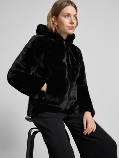 Lauren Ralph Lauren Jacke aus Kunstfell mit Kapuze Black 3