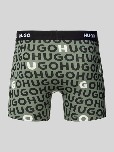 HUGO Boxershorts mit elastischem Logo-Bund im 3er-Pack Gruen 3