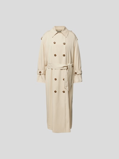 By Malene Birger Trenchcoat mit Bindegürtel Sand 2