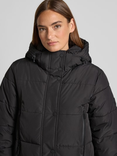 Tom Tailor Regular Fit Steppmantel mit doppelten Reißverschlusstaschen Black 3