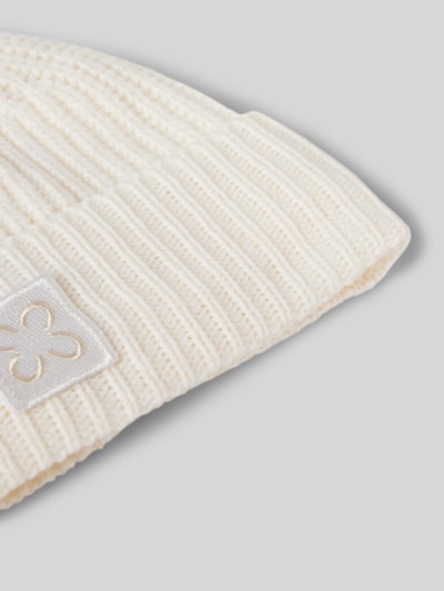 Codello Beanie mit breitem Umschlag Offwhite 2