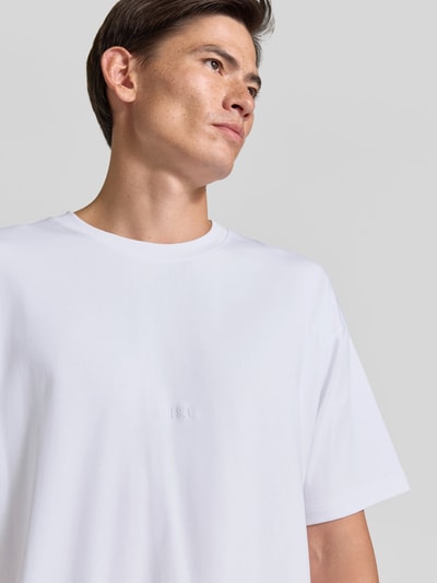 Diesel T-shirt z subtelnym detal z logo Biały 3