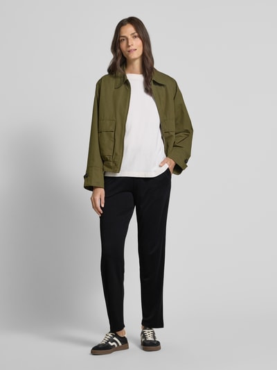 Christian Berg Woman Broek met elastische band en tunnelkoord Zwart - 1