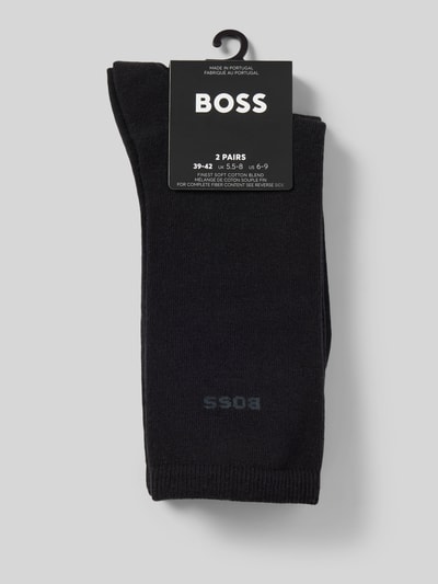 BOSS Socken mit Label-Print im 2er-Pack Black 3