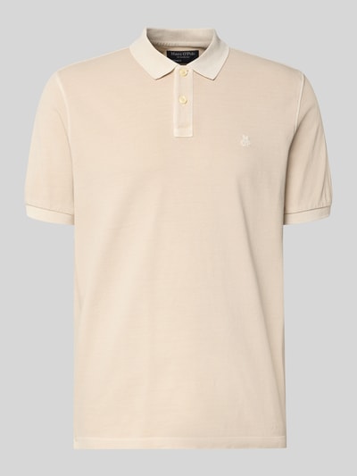 Produktfoto, Regular Fit Poloshirt aus reiner Baumwolle von Marc O'Polo, Optik: Unifarben, Kurzarm, Polokragen, Logo-Stitching, Piqué-Struktur