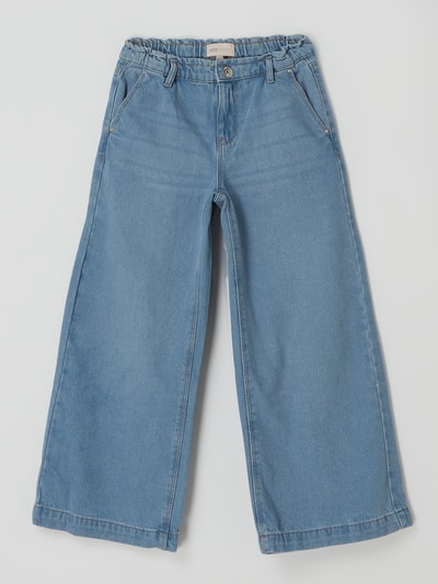 Only Wide leg jeans van biologisch katoen, model 'Cornet' Jeansblauw - 1