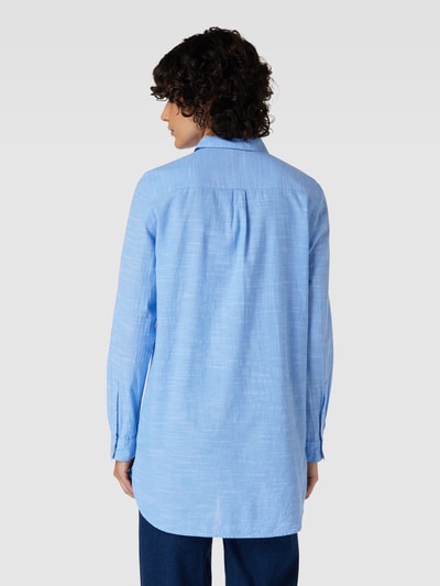 Montego Longbluse mit Webmuster Blau 5