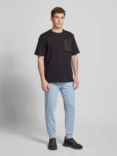 HUGO Relaxed fit sweatpants met steekzakken, model 'Dayote' Hemelsblauw - 1