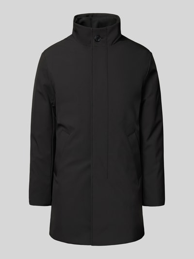 Matinique Regular fit functionele lange jas met steekzakken, model 'Harvey' Zwart - 2